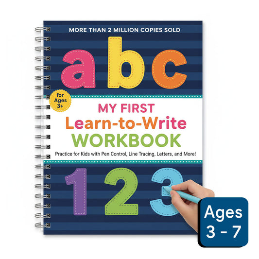 My First Learn-to-Write Workbook: Practice for Kids with Pen Control, Line Tracing, Letters, and More!